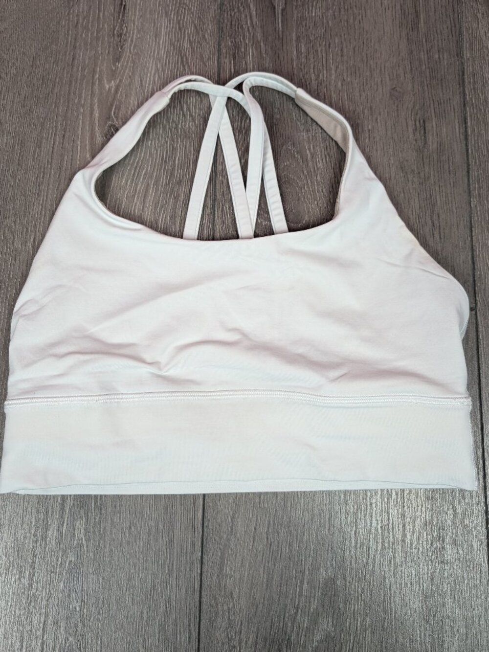 Lululemon white sports bra